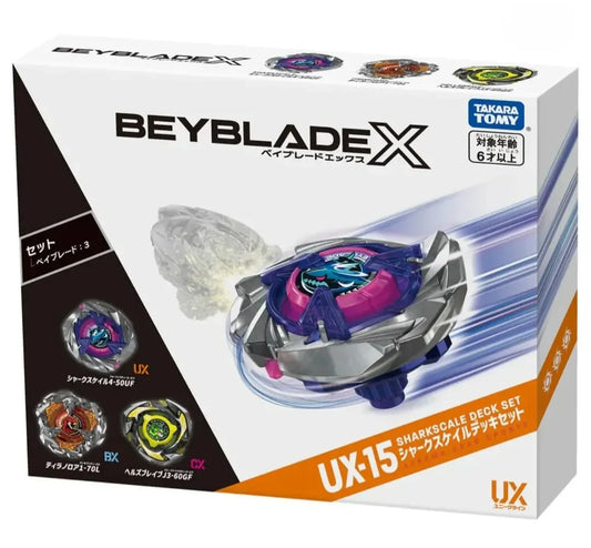 Beyblade X - TAKARA TOMY - UX-15 Sharkscale Deck Set